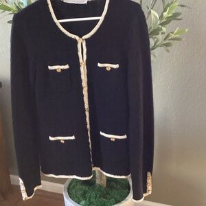 Trina Turk Wool “Chanel style” Cardigan